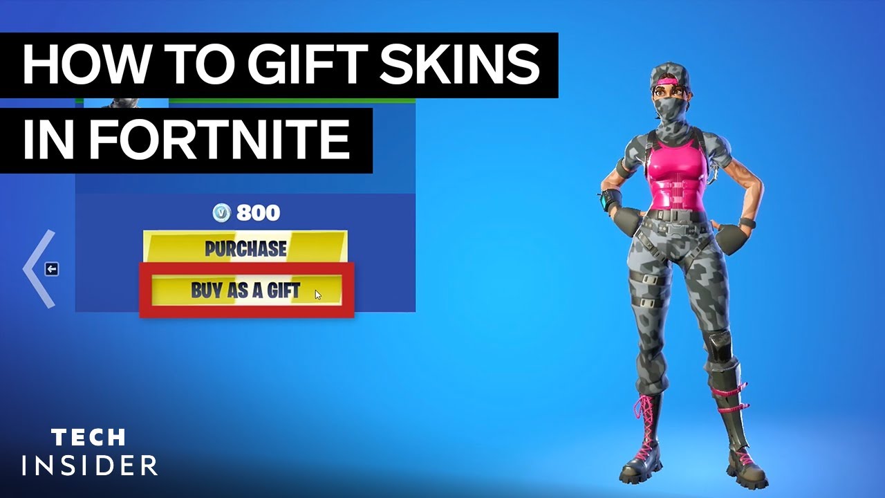 How To Gift Skins In Fortnite