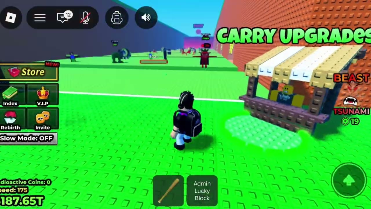 Secret Admin Abuse In Escape Tsunami For Brainrots