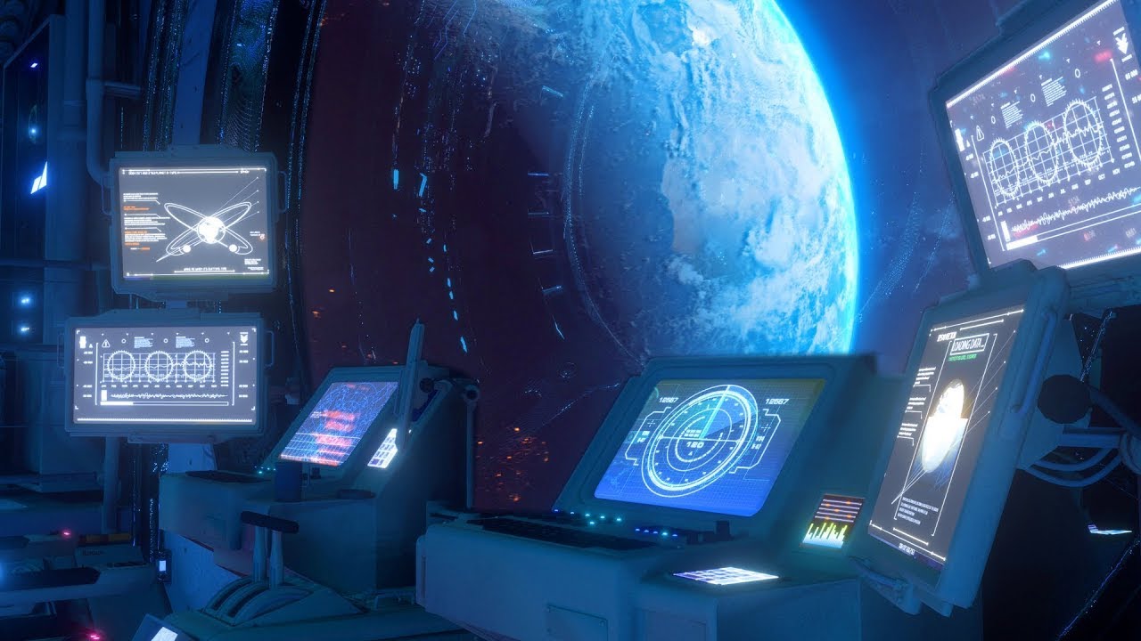 SPACESHIP COCKPIT 🌎 POMODORO Study Session 25/5 - Spaceship Ambience White Noise/ASMR 📚 Study/Relax