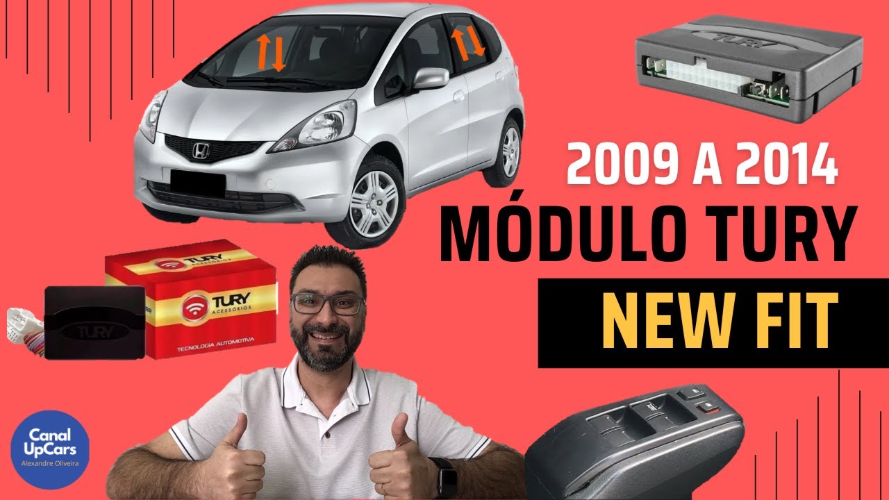 Como Instalar modulo subida vidros Honda Fit