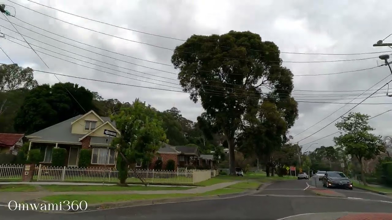Drive around Upwey Village, Ferntree Gully to Belgrave Heights, Melbourne, Australia