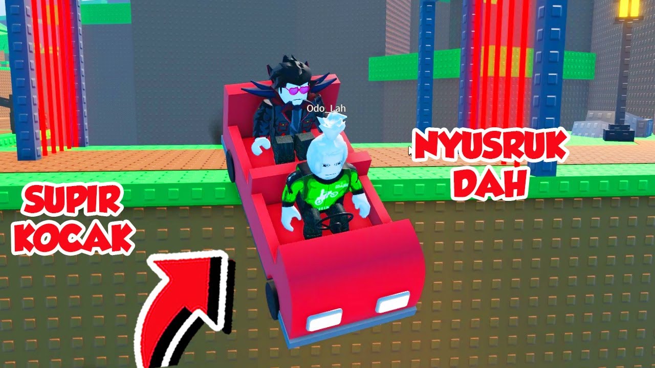 OBBY KERJASAMA ADIK KAKAK NAIK MOBIL PALING NGAKAK DI ROBLOX!!!
