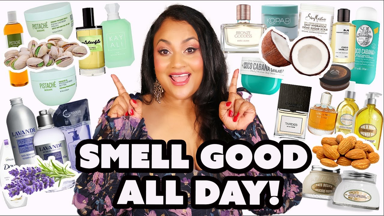 SMELL GOOD ALL DAY! MUST HAVE PEFUME & BODY CARE LAYERING - PISTACHIO, LAVENDER, COCONUT, ALMOND