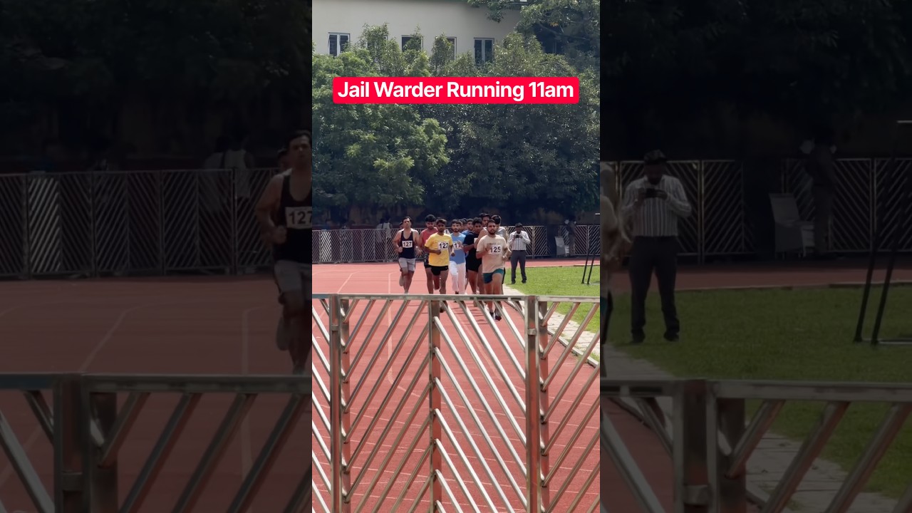 Jail warder 1600m Run 11am #dsssb #jailwarder #warder