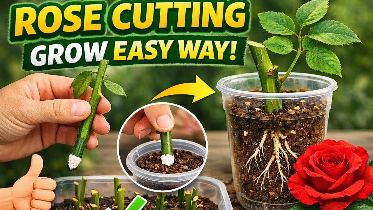 How to grow rose cutting and Care?#trending#care#viral#video