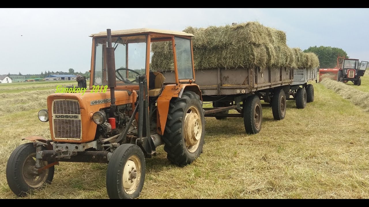 Sianokosy 2018 z polskimi maszynami - Ursus C-360 & Ursus C-330 ㋡TheKrystian620㋡