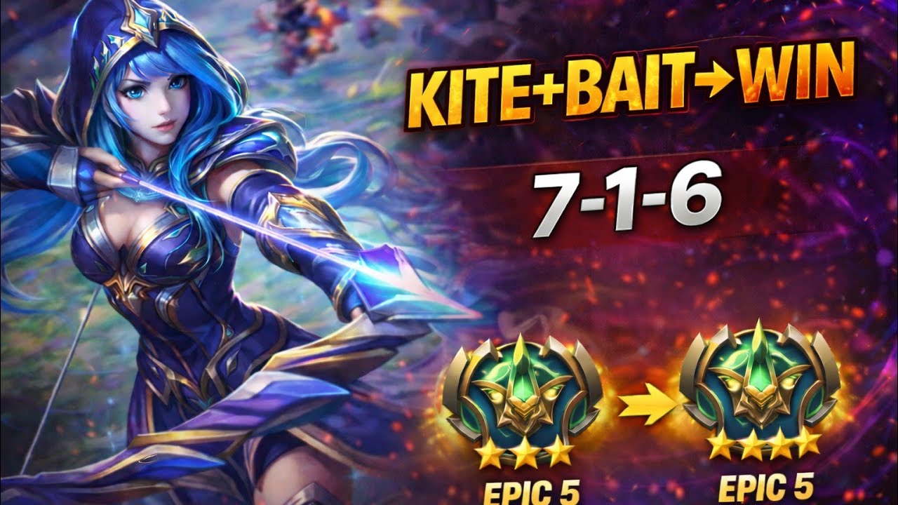 Perfect Miya Bait & Kite 🔥 | 7/1/6 Ranked Carry | MLBB