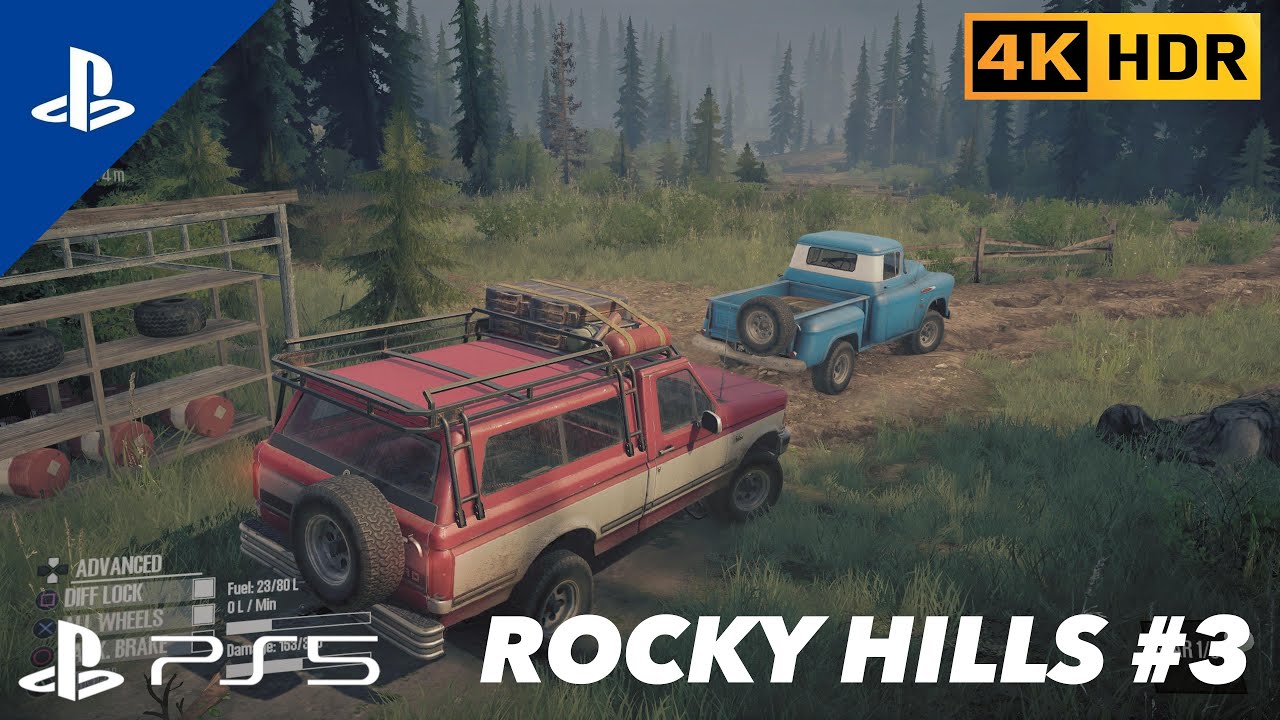 MudRunner – Fully Uncovering the Map | Rocky Hills #3 | PS5