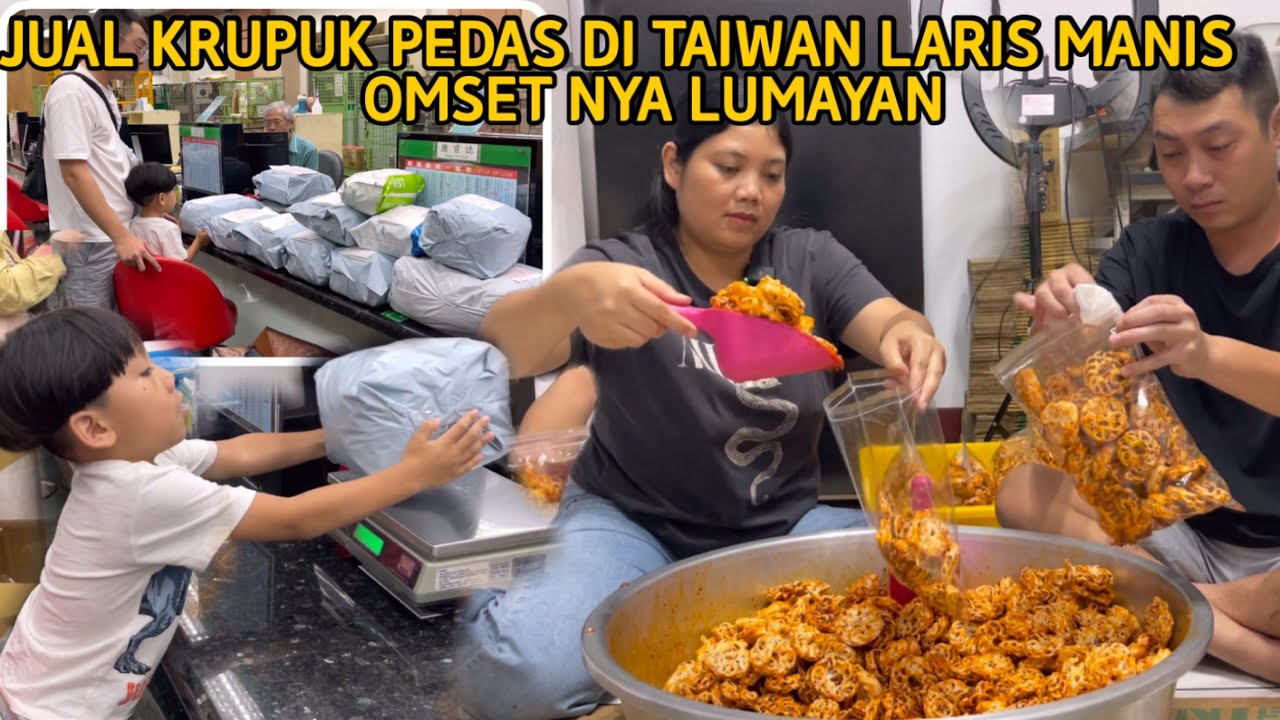 ORDERAN KRUPUK SEMAKIN DERAS SUAMI TAIWAN KU SUDAH LIHAY GORENG KRUPUK