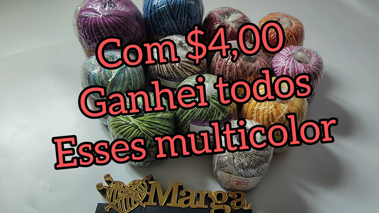 🙌🤩com $ 4,00 🙏🫶ganhei todos esses multicolor. 🥰🥰🥰🥰😍😍😍😍 @ÉricaFernandaCrocheebarbante 