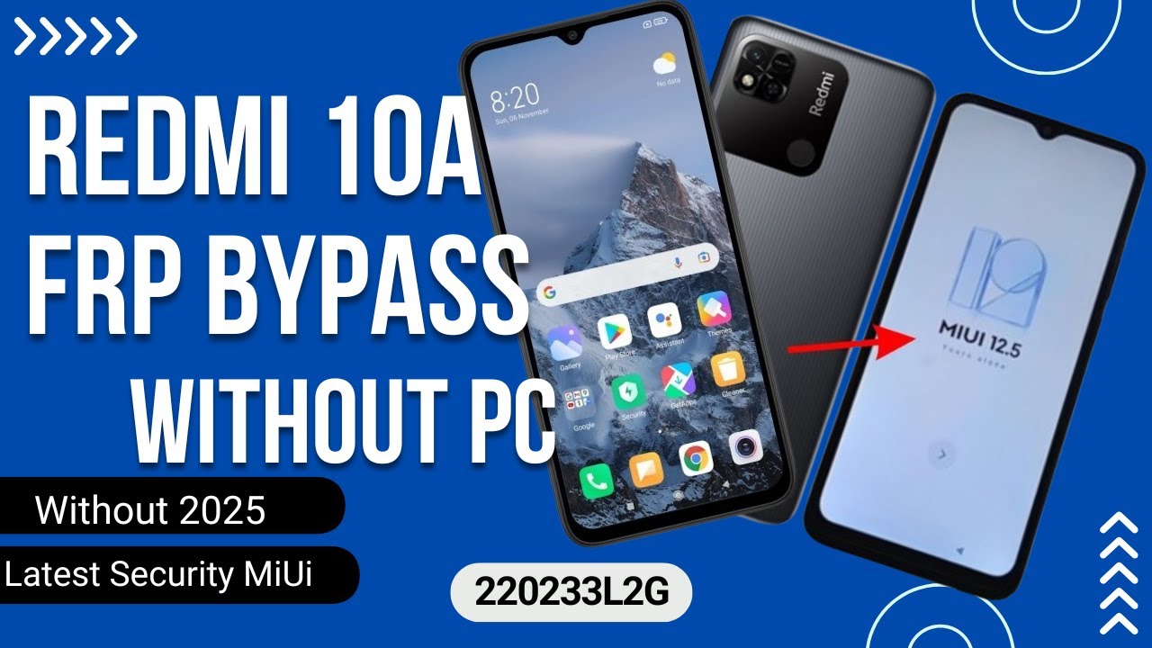 Redmi 10A Frp Bypass Without Pc 100% Successful 