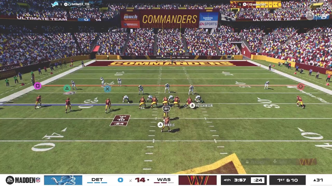 Madden 26 Online: PVP |COMMANDERS VS LIONS |#GoViral #HTTC #new #Gaming #Trending #Fyp