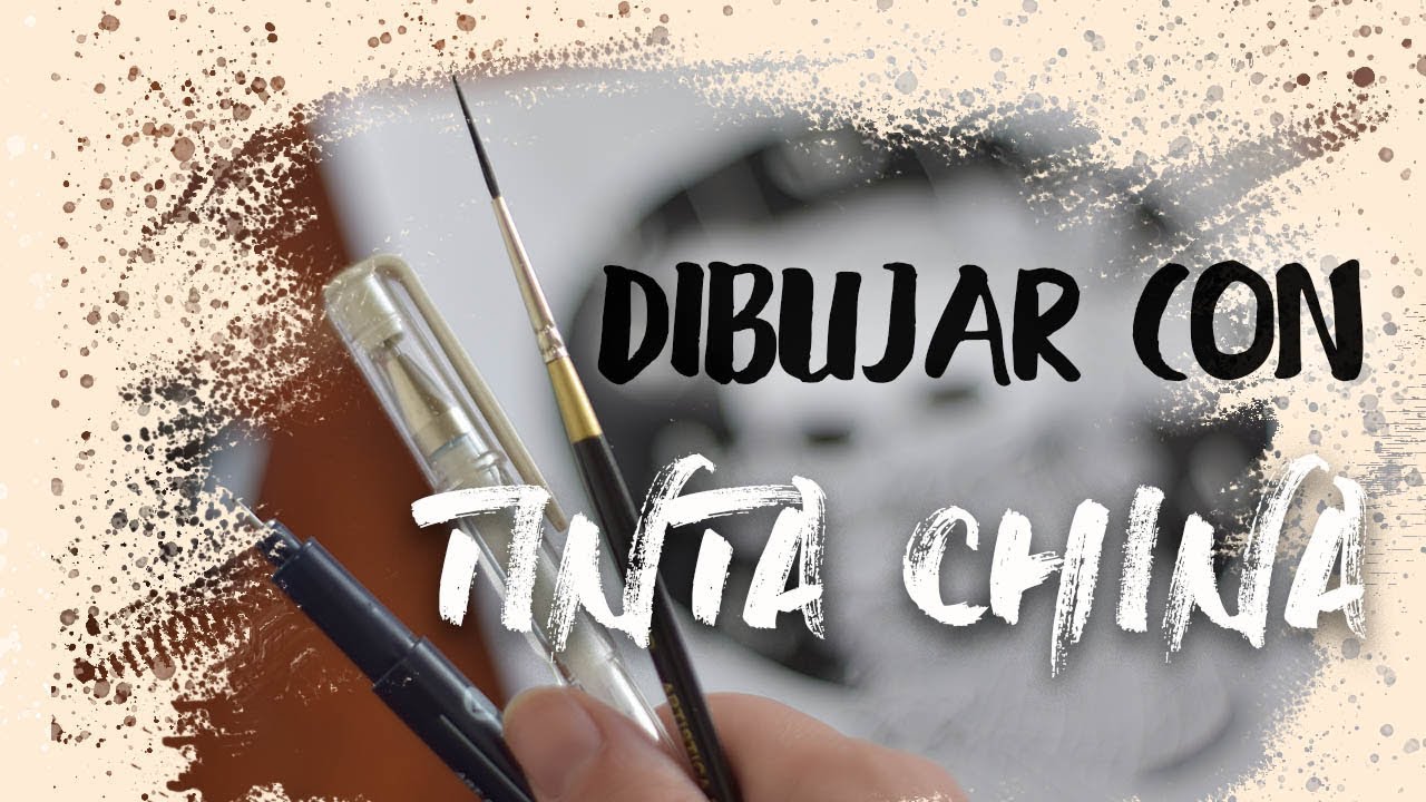 Como dibujar usando tinta china y pincel -  Luz en Tintada