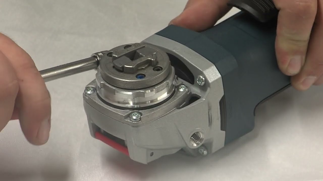 Preparing Bosch grinders with an X-Lock system for shroud installation
