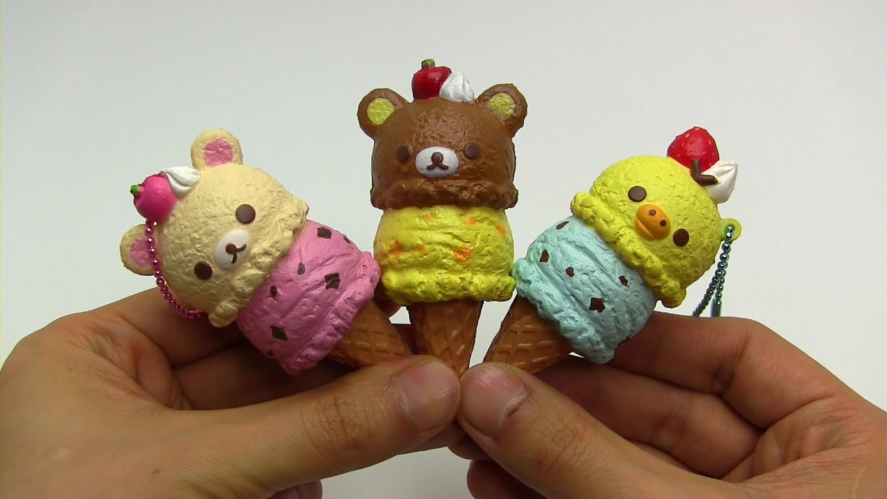 ASMR Squishy #014 Rilakkuma Ice Cream