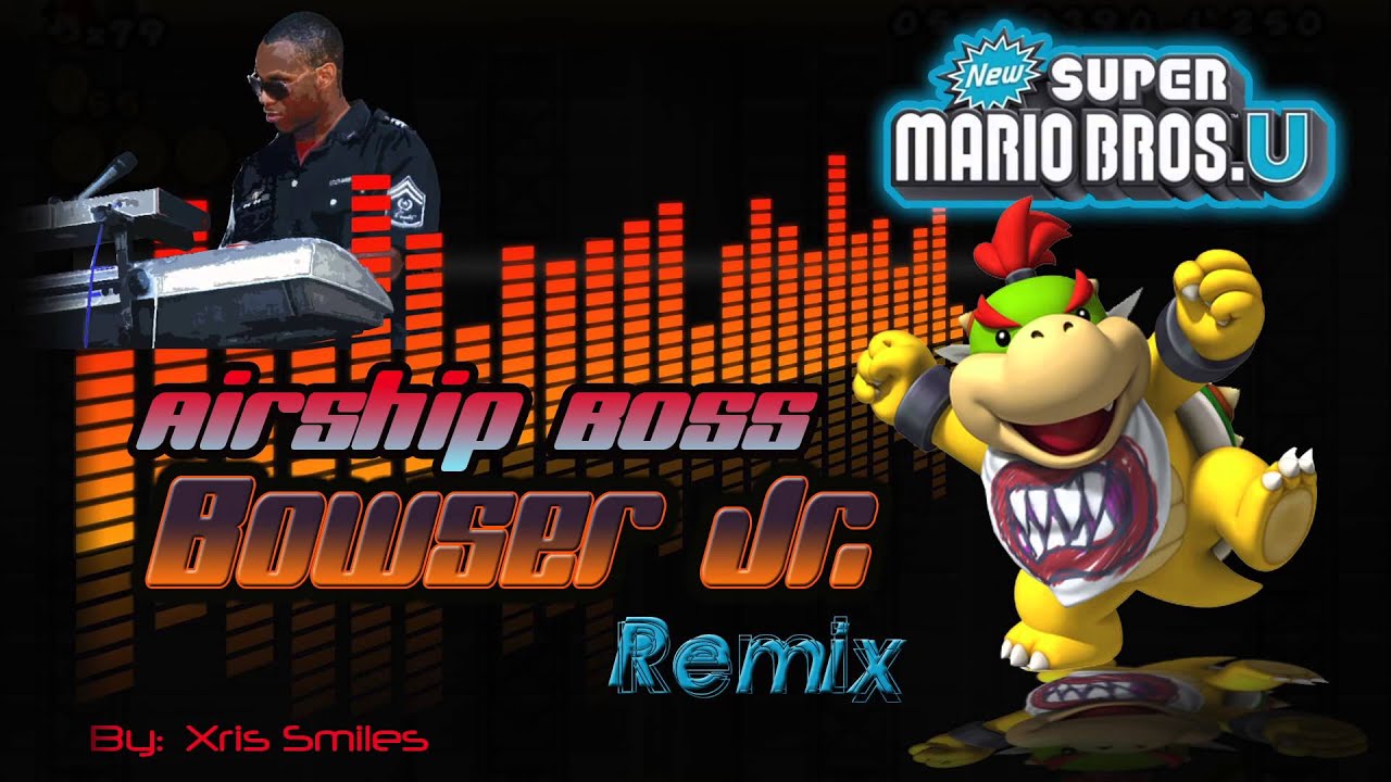 Airship Boss Bowser Jr. Remix ~HD.  New Super Mario Bros. Wii  *BEST VERSION*