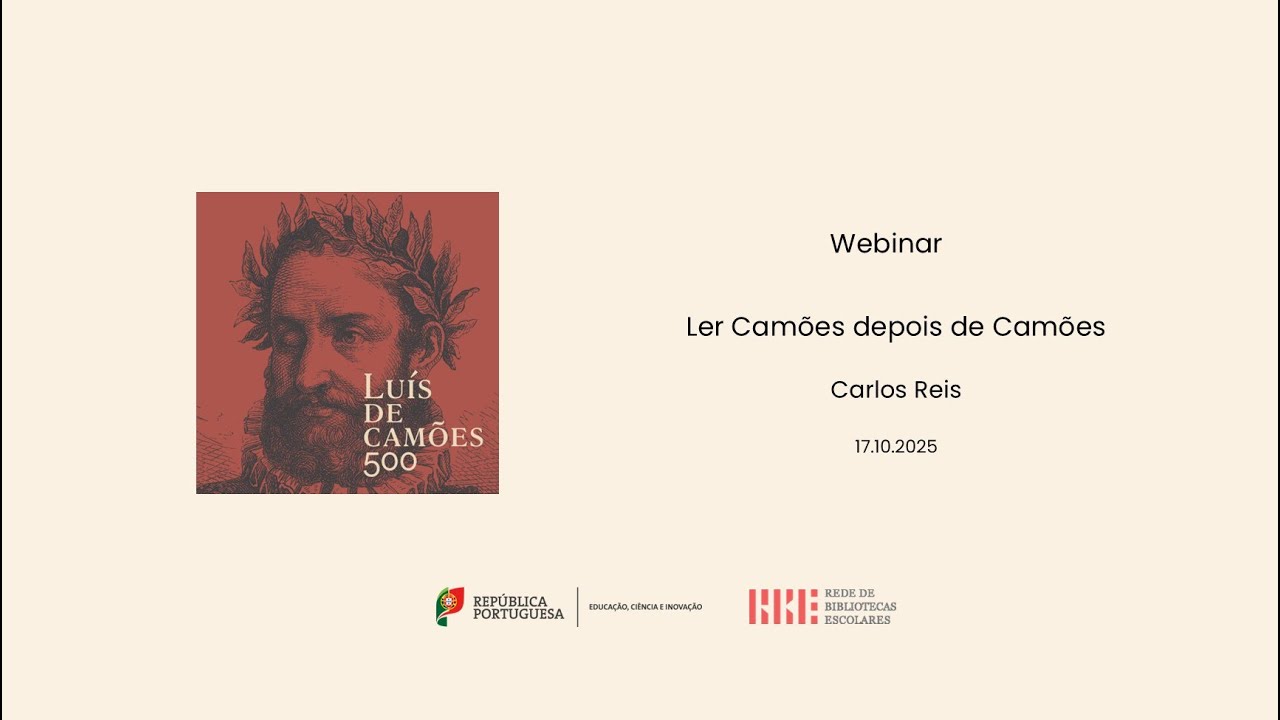 Ler Camões depois de Camões - Webinar