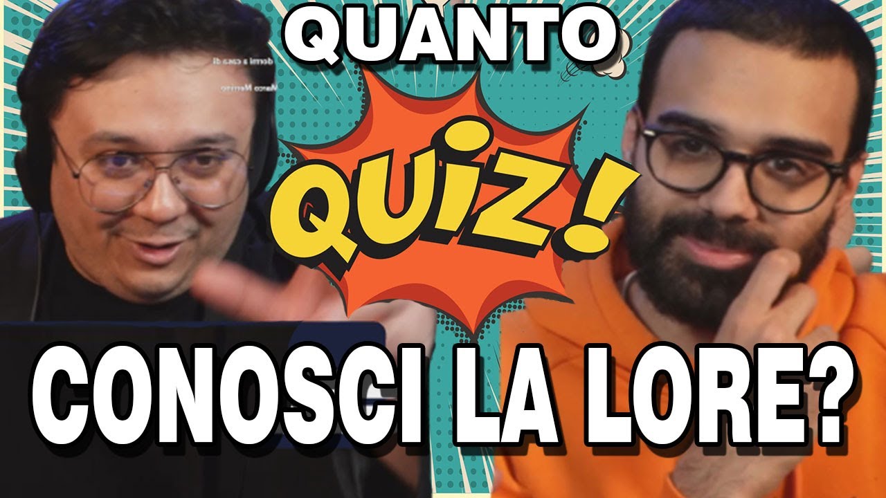 Quanto CONOSCI la LORE di DARIO MOCCIA? Il QUIZ conduce Nico Pertici
