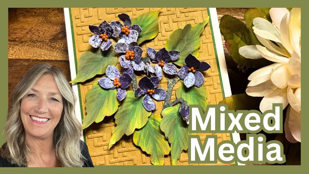 These leaves look real by using Mixed Media!