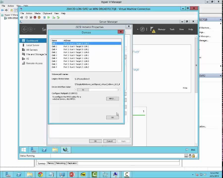 Configure iSCSI MPIO Server 2012 R2 by David Papkin