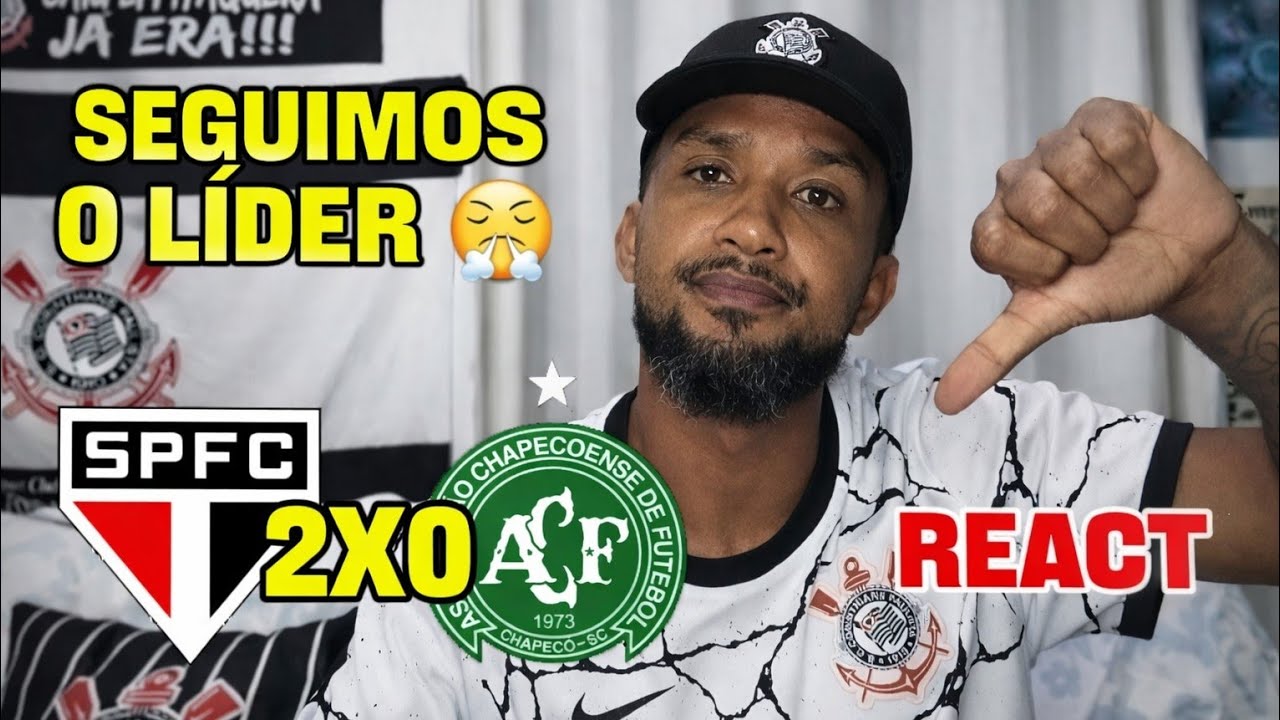 SÃO PAULO LÍDER ISOLADO | REACT SÃO PAULO 2 X 0 CHAPECOENSE | BRASILEIRÃO 