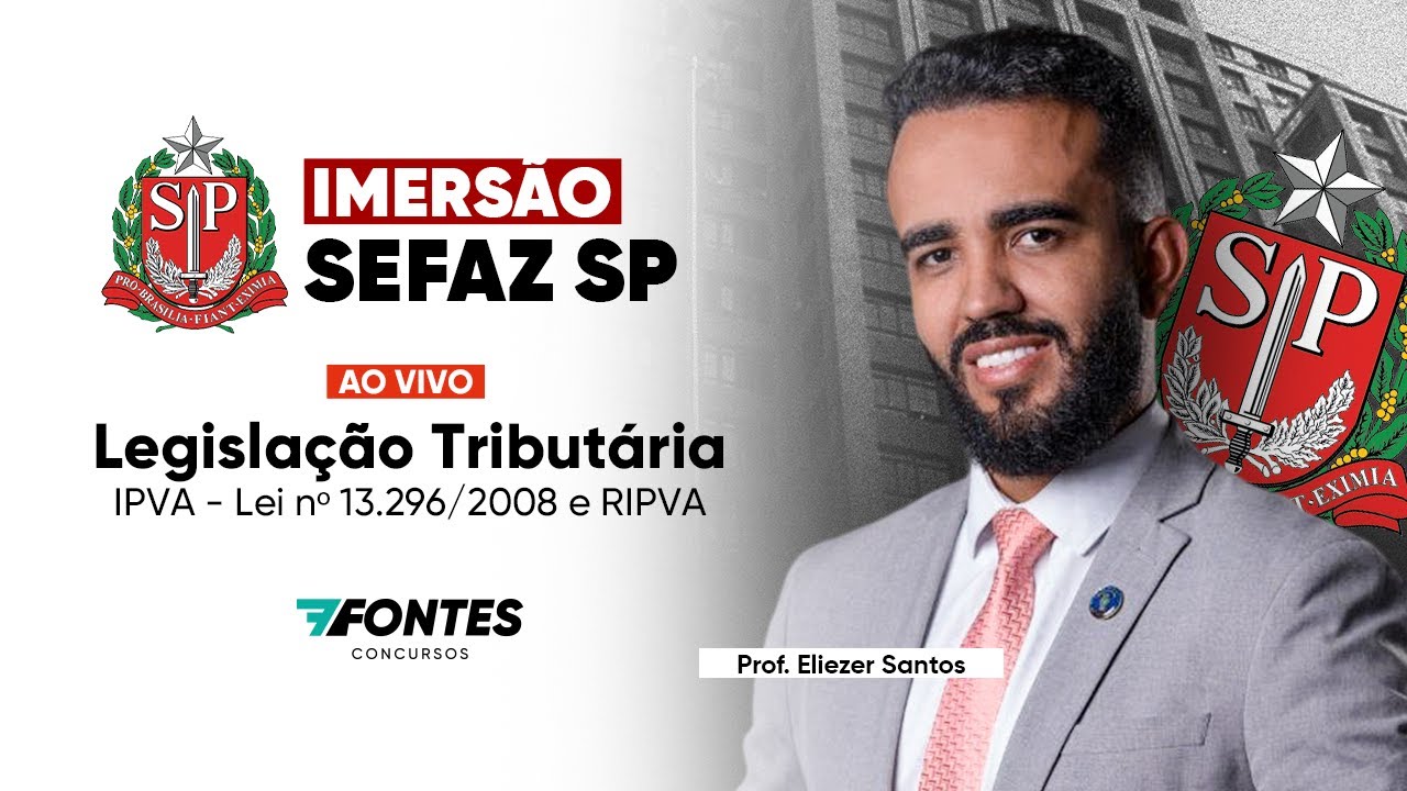 SEFAZ-SP: Lei 13.296/08 - IPVA Parte I (Teoria + Questões)