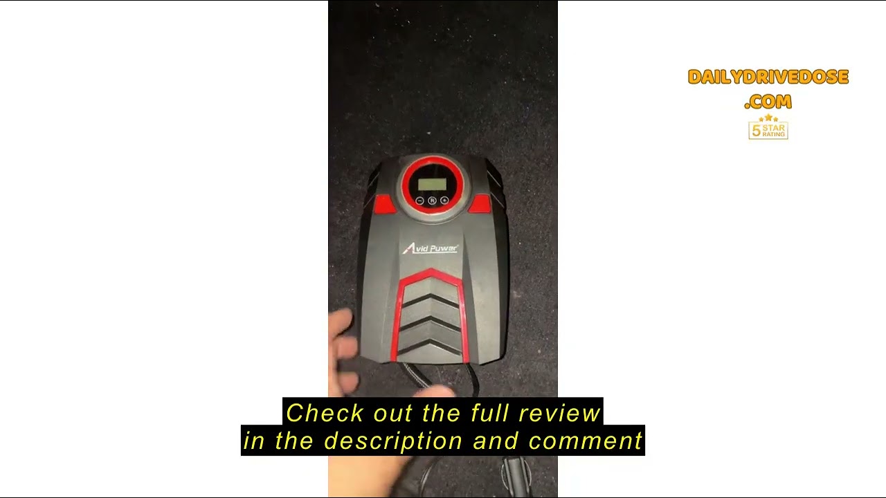 Review AVID POWER 12V Tire Inflator Portable Air Compressor, Portable Car Air Pump w/Display Gauge a