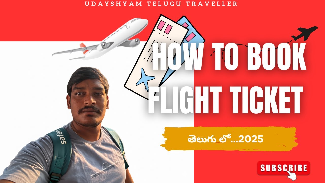 How To Book Flight Ticket Online in Telugu || First Time Flight Journey Tips for Beginners