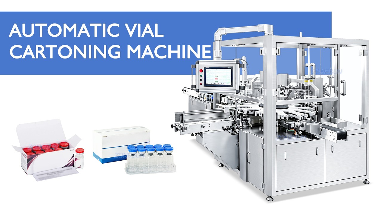 How to Use ZS-MSZH10 Automatic Vial Cartoning Machine with Leaflet Insertion & Vision Inspection