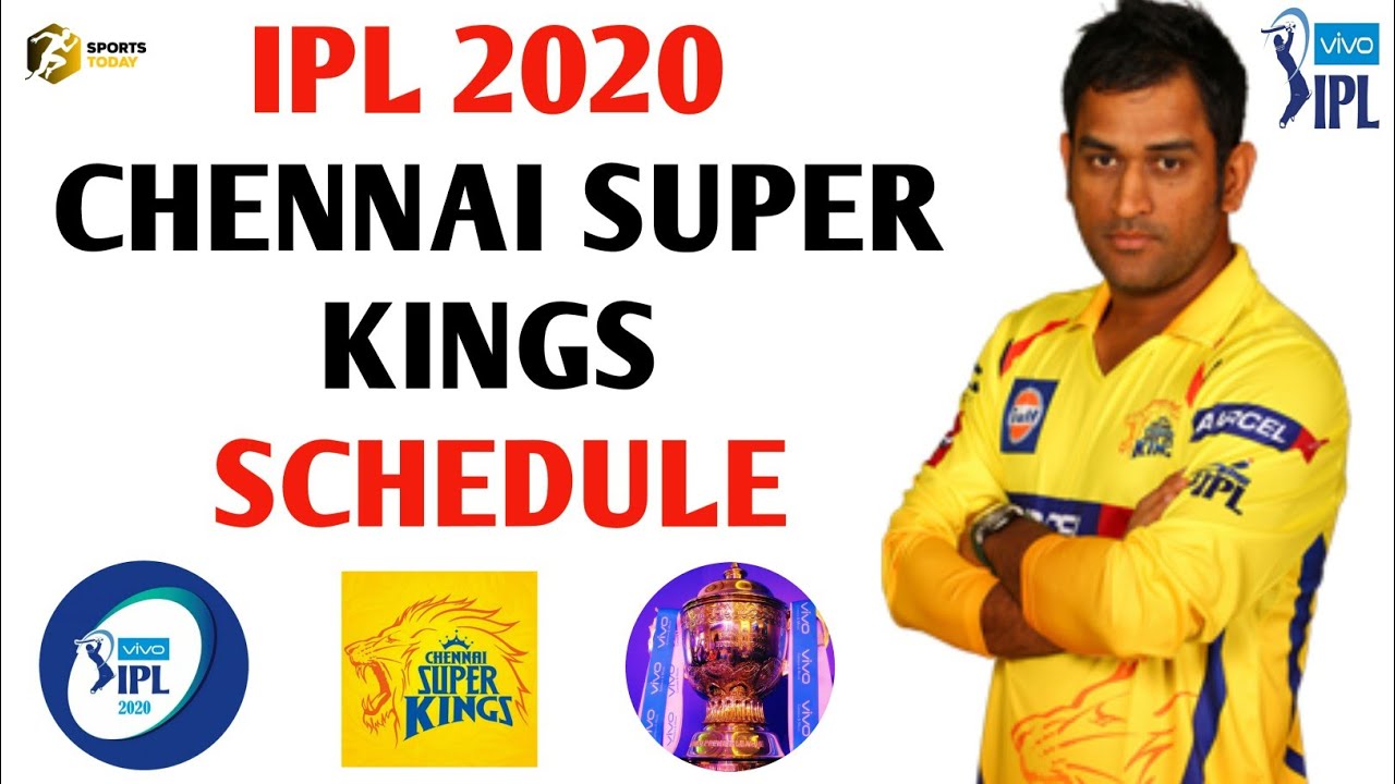 IPL 2020 Chennai Super Kings Schedule in Telugu