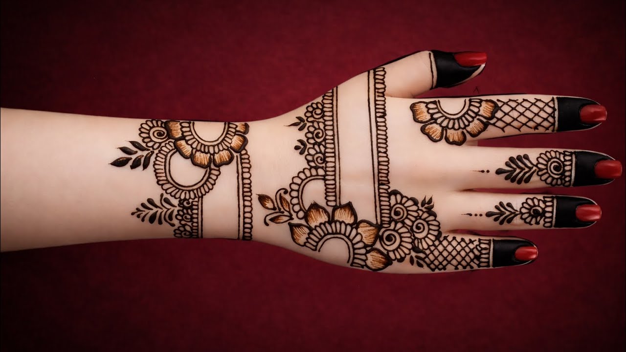 Simple back hand mehndi design। Simple and trending mehndi 2026