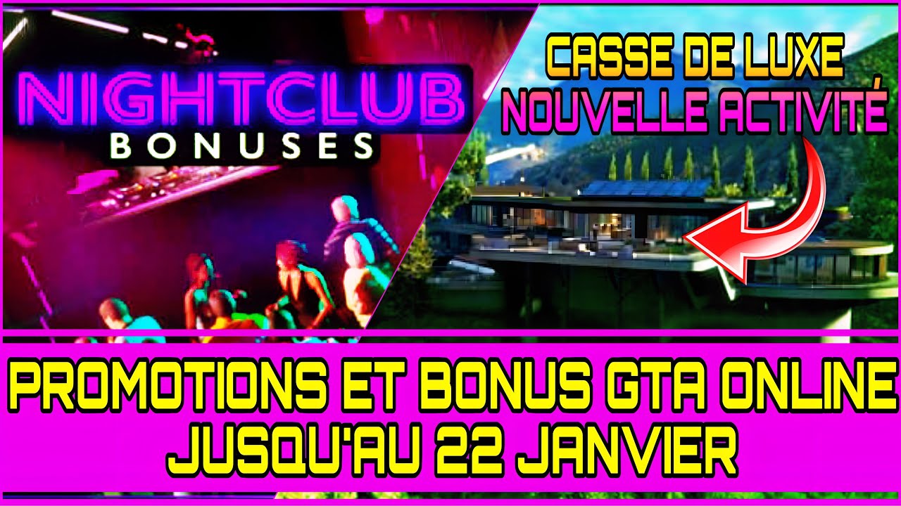 PROMO & BONUS GTA ONLINE : LE CASSE DE LUXE D&Eacute;BARQUE SUR GTA ONLINE !