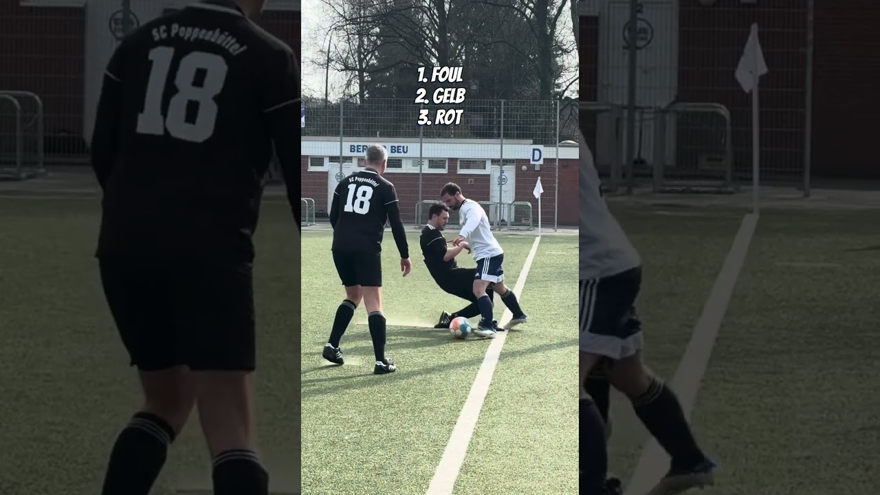 🟥 🟨 Was würdet ihr hier geben? Normales Foul? Gelb oder rot?