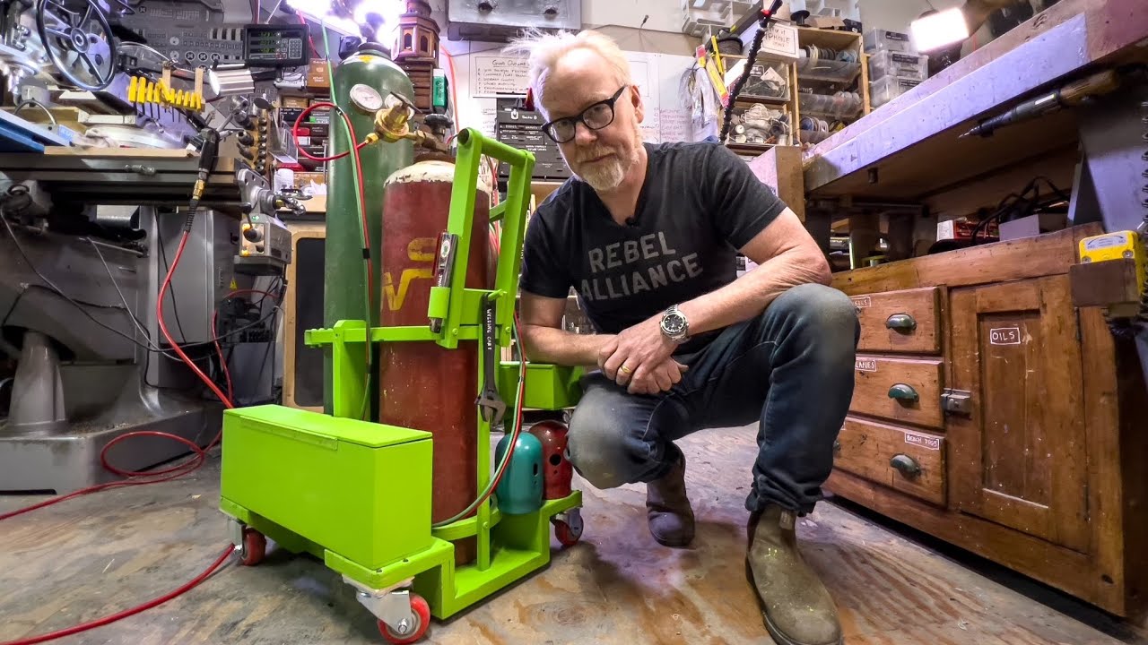 Show and Tell: Adam Savage's Custom Welding Cart!