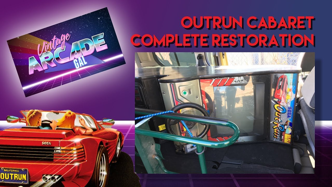 Out Run Arcade Cabaret Cabinet, Full Restoration Sega 1986