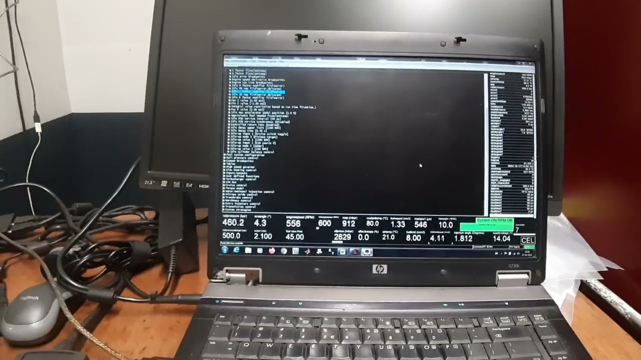 Daf/Paccar MX-13 355 H5 commonrail Euro 6 engine running on Baldur engine test system.
