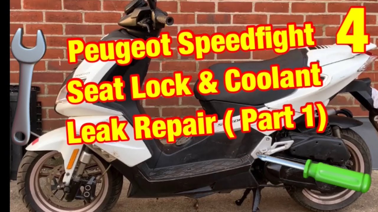 Peugeot Speedfight 4 Scooter Jobs ( Repairing Seat lock & Coolant Leak ) Part 1  #Menditman 🦾