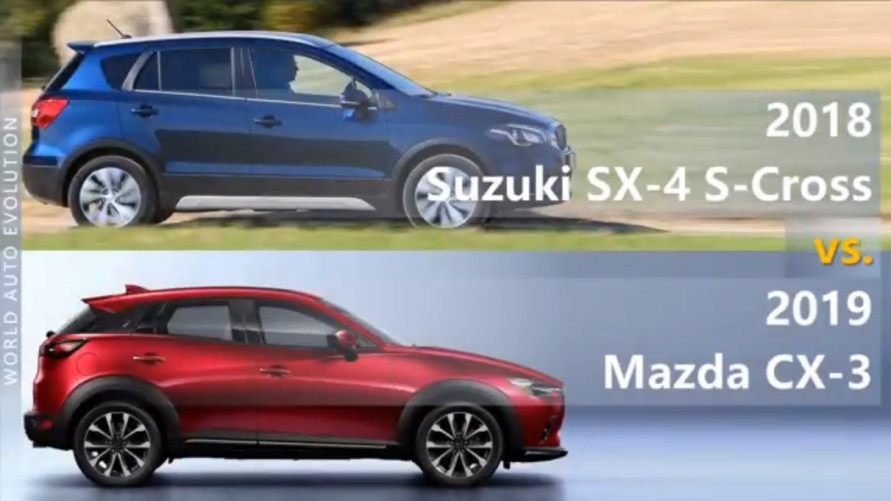 2018 Suzuki SX-4 S-Cross vs 2019 Mazda CX-3 (technical comparison)