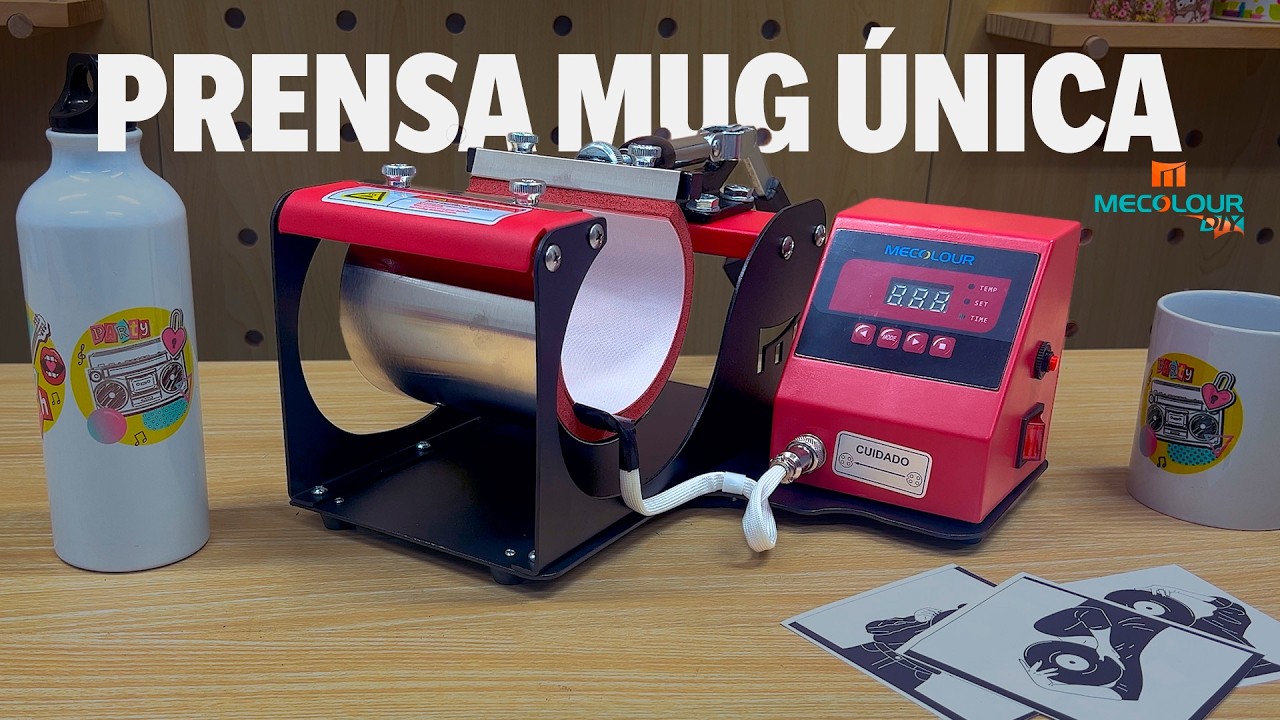 Como Usar a Prensa Mug Única da Mecolour – Canecas Personalizadas Profissionais