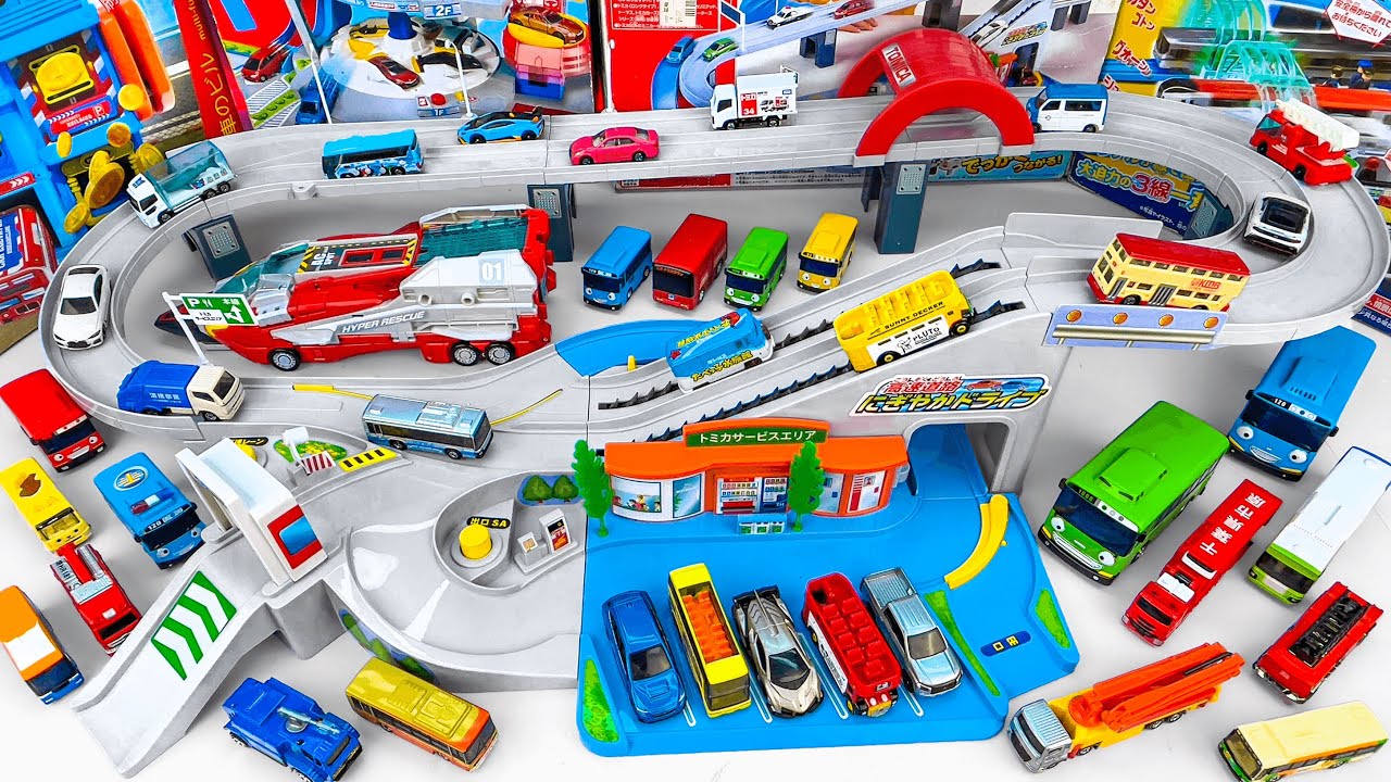 ぐるぐるシュート！！ＤＸトミカパーキング  Tomica Parking Collection Toy Playset ASMR Satisfying with Unboxing