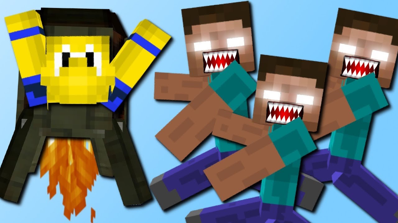 Flucht vor Herobrine! (Raiders Mod) Mod Vorstellung