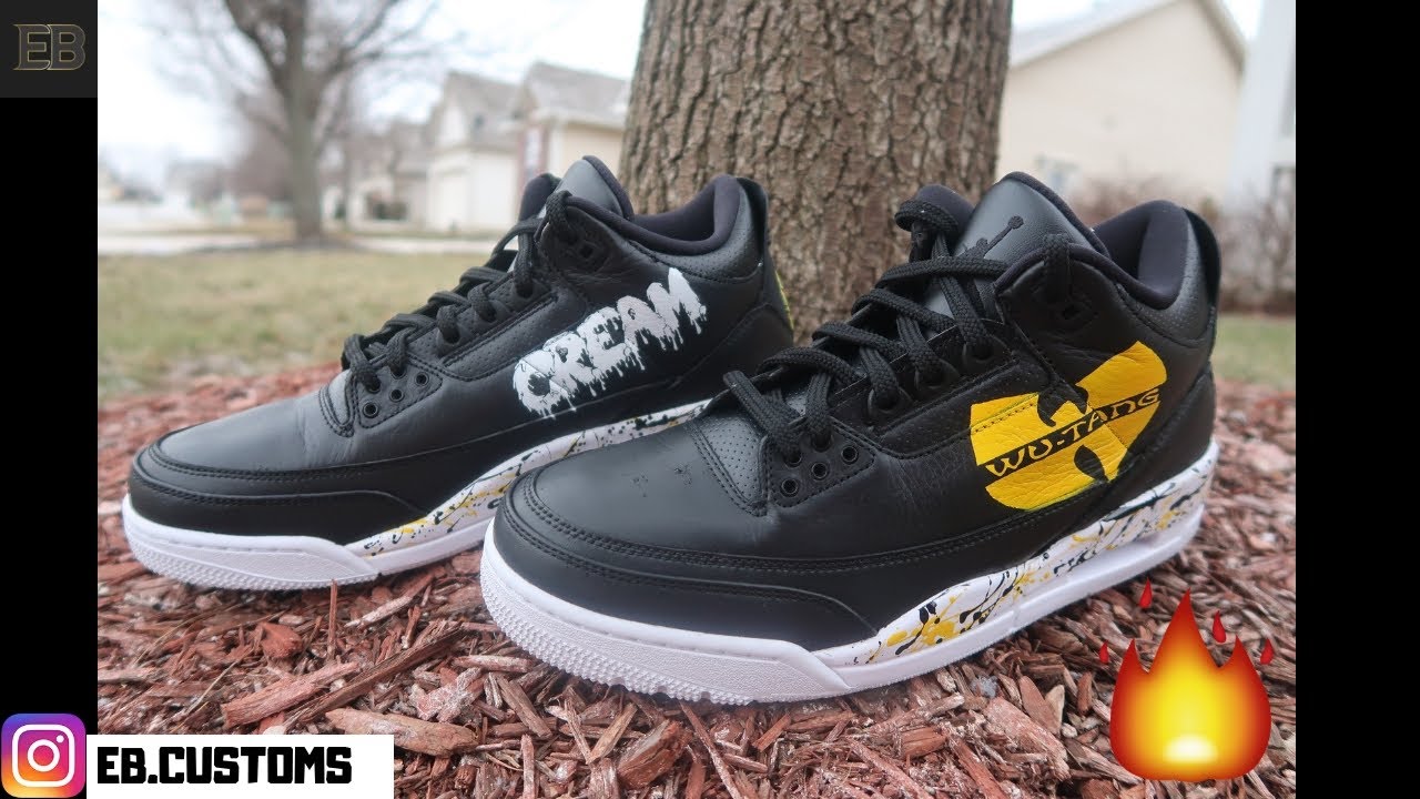 WU-TANG Air Jordan 3 (2.0) CUSTOM (timelapse)