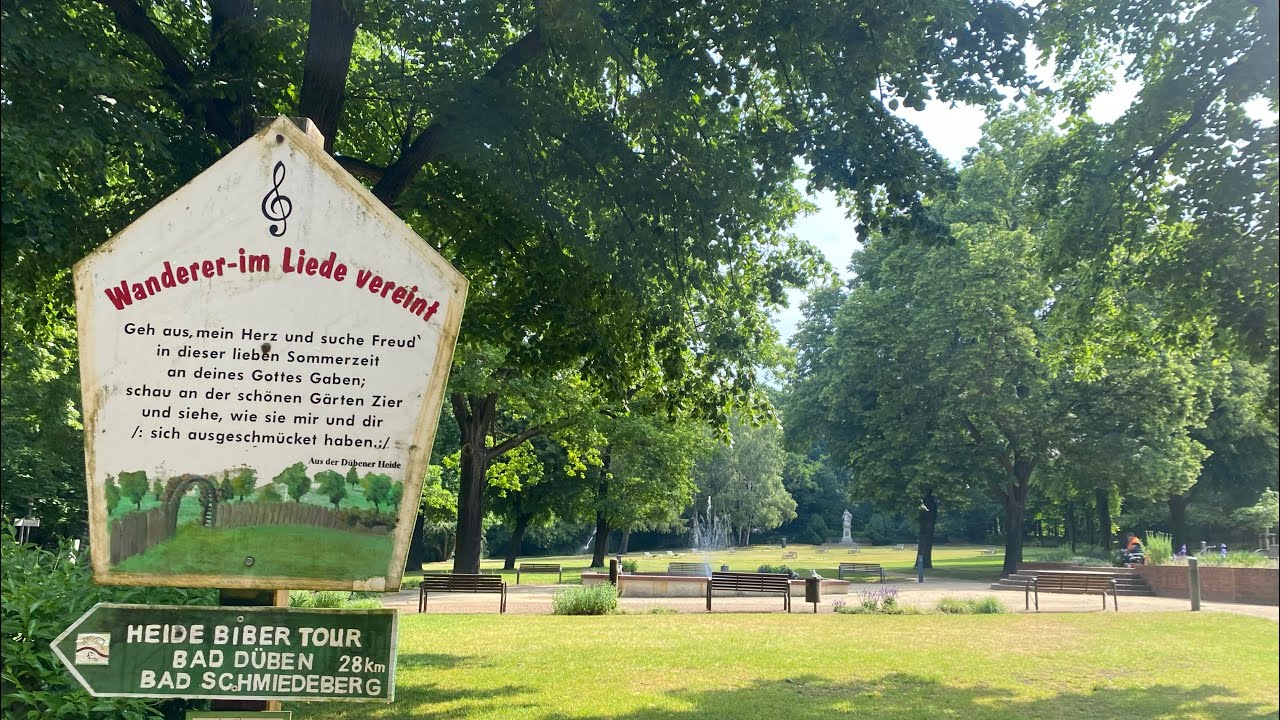 Rundgang mit Erläuterungen im historischen Kurpark von Bad Düben ⛲️