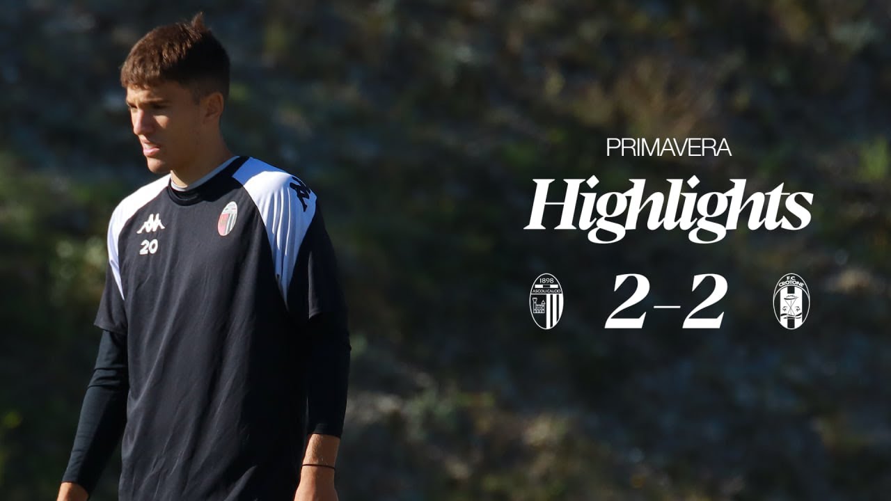 Highlights Ascoli-Crotone 2-2 | Primavera 2 | Ascoli Calcio 