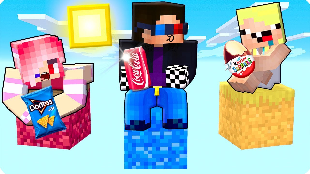 ⛅️КТО ДОЛЬШЕ ПРОДЕРЖИТСЯ НА 1 БЛОКЕ В МАЙНКРАФТ? ШЕДИ MINECRAFT