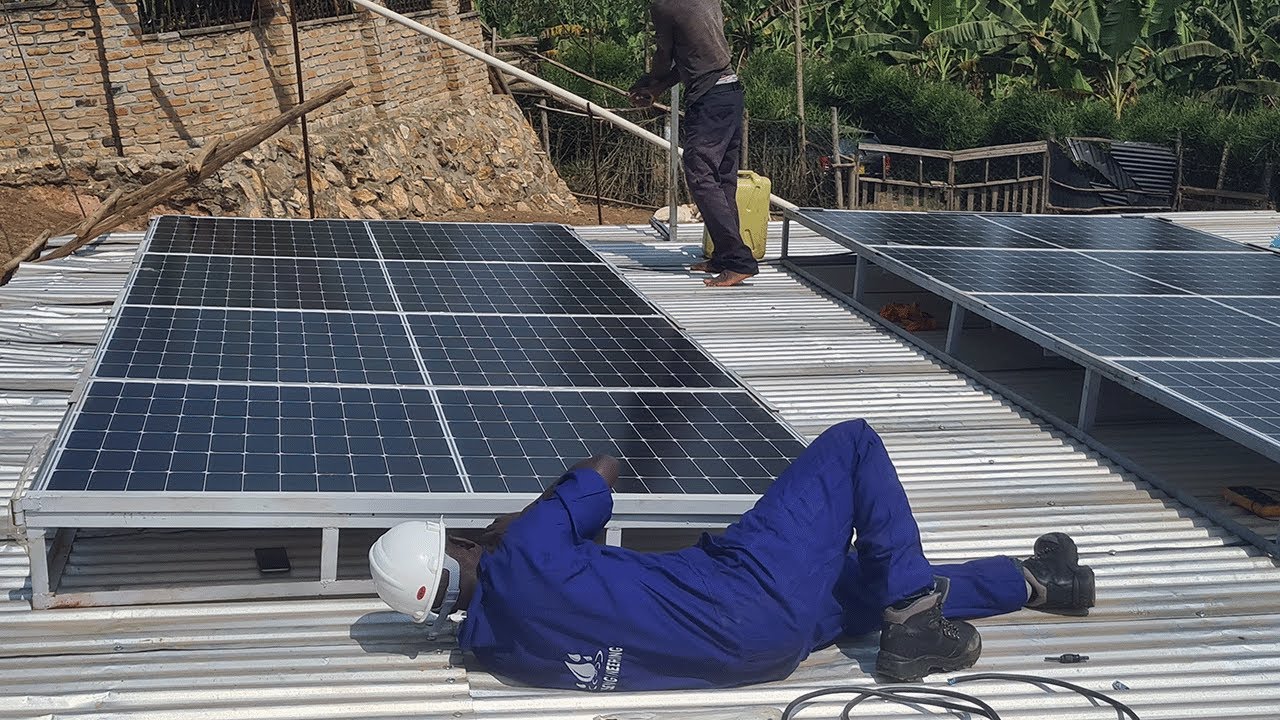 Solar powered fixed sprinkler irrigation for banana plantation using Yuzuak ATOM14 fixed sprinklers