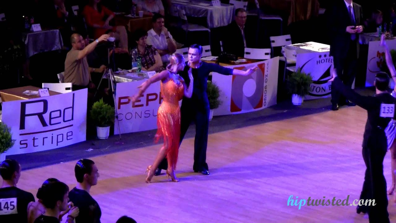 Stanislav Nikolaev - Elena Ziuziukina, Brno Open 2012, WDSF int open latin, 3. round - rumba