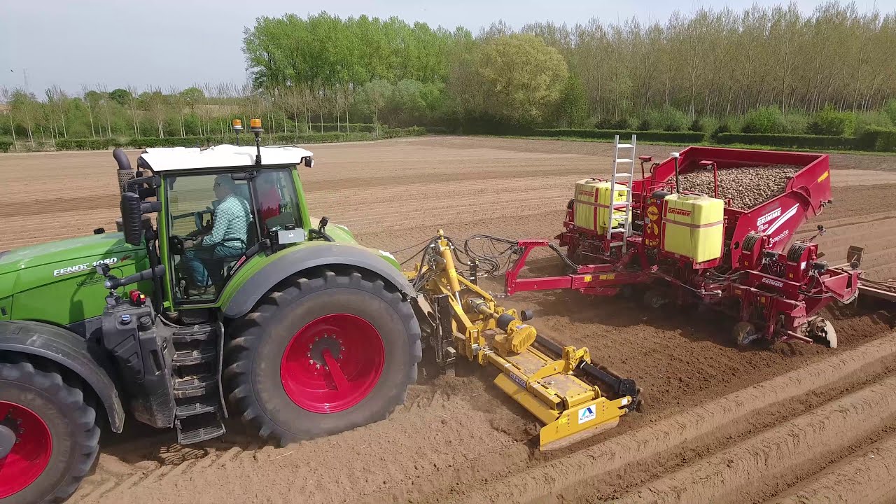 XXL Potato planting Fendt 1050, Case Optum 300 & Case Magnum 340 rowtrac