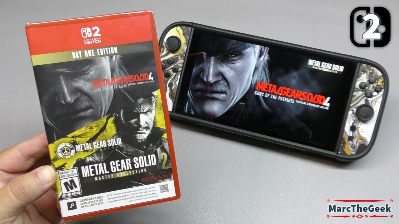 Распаковка и геймплей Metal Gear Solid Master Collection Vol. 2 на Nintendo Switch 2