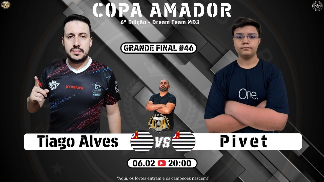 #efootball26 | TIAGO ALVES-SP -x- PIVET-SP  |  FINAL DA COPA AMADOR 6ª EDIÇÃO  |  #dreamteam F. G12